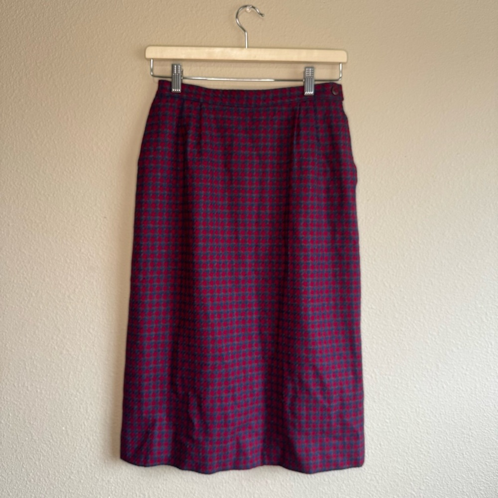 Pendleton Size 6 Vintage 100% Wool Houndstooth Re… - image 1